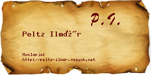 Peltz Ilmár névjegykártya